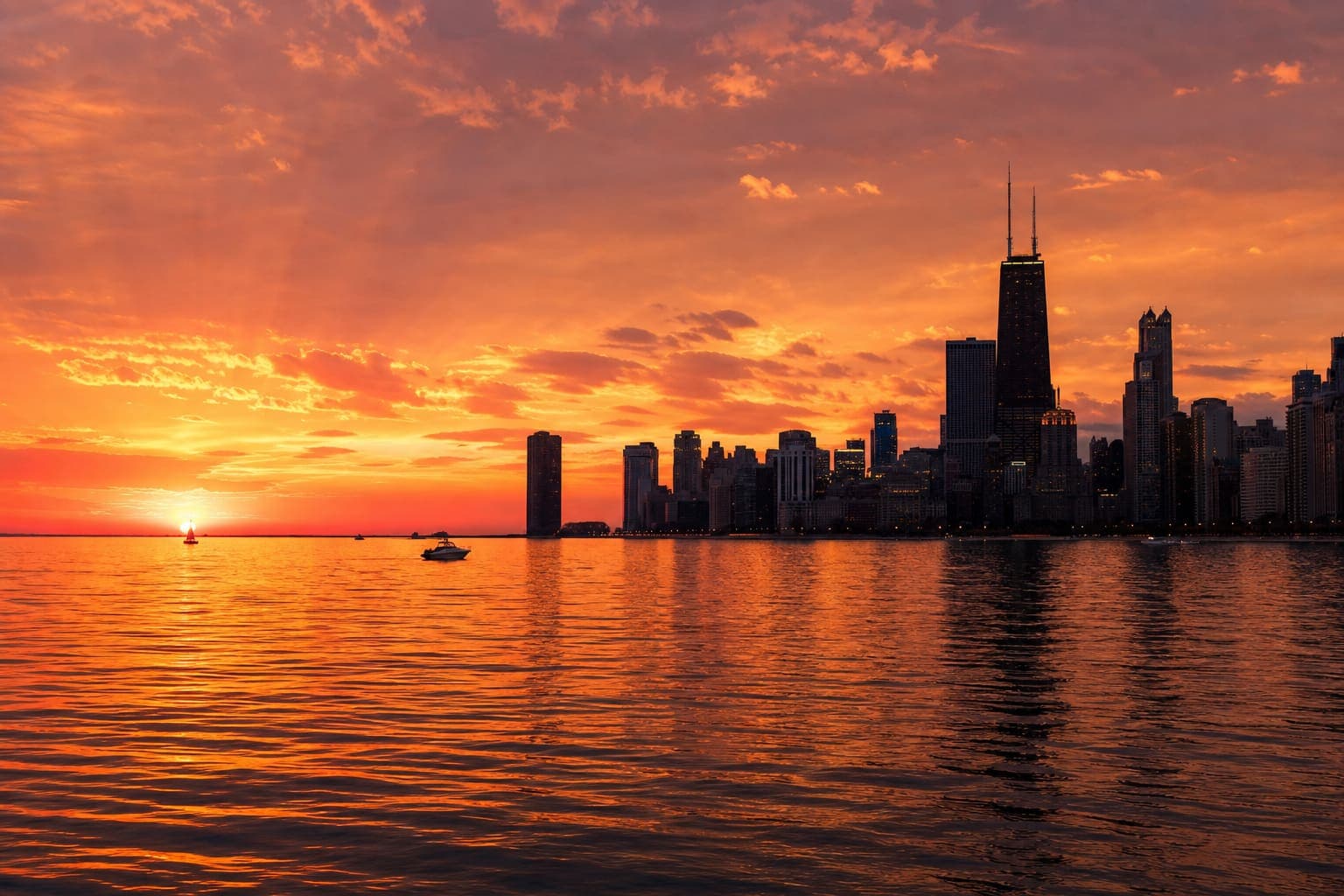 Sunset Lake Cruise — Chicago